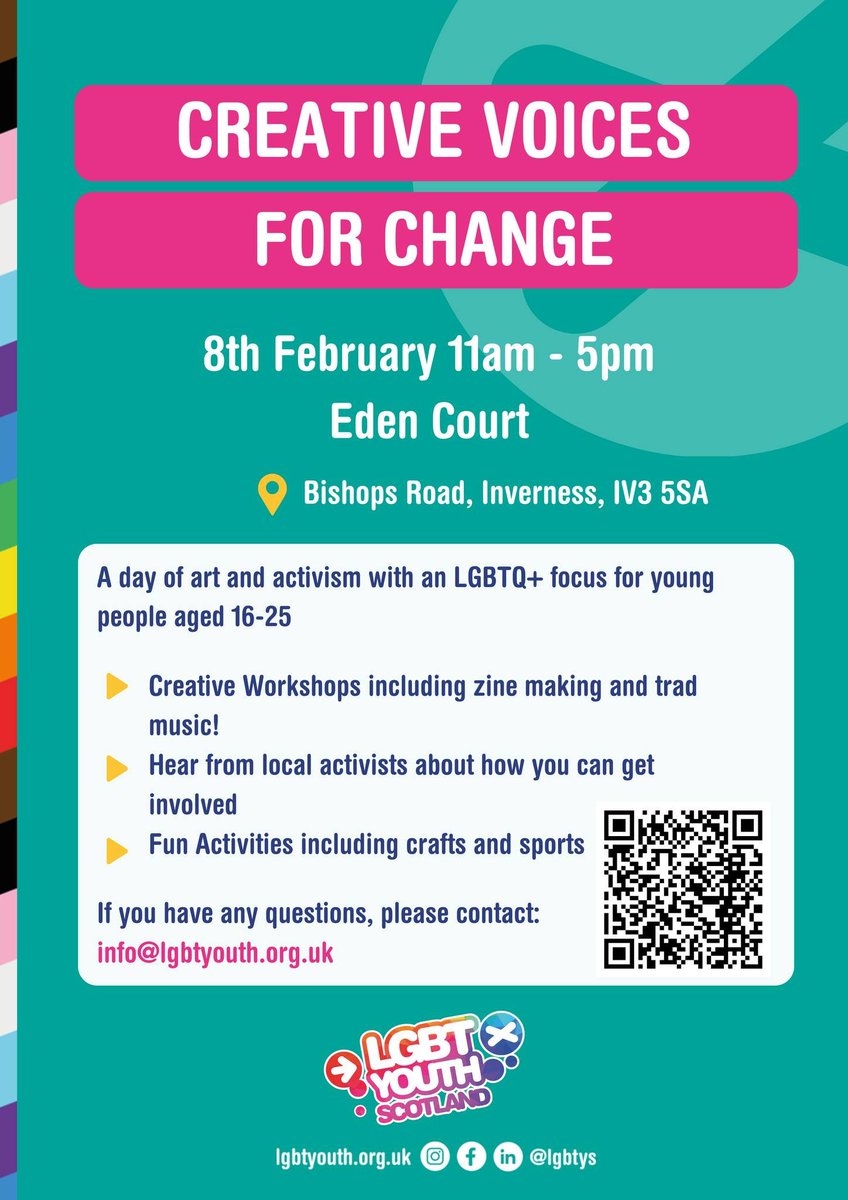 Save the date and share, share, share. for a day of art and activism in Inverness on the 8th Feb 2025.