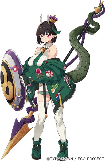 Fate/Grand Orderにて開催中の期間限定イベント「育て!マイ・リトル・ドラゴン 〜鱗ある者たちの見る幻想〜」で実装されたサーヴァント「ビショーネ」を描かせていただきました。何卒よろしくお願いいたします!#FGO 