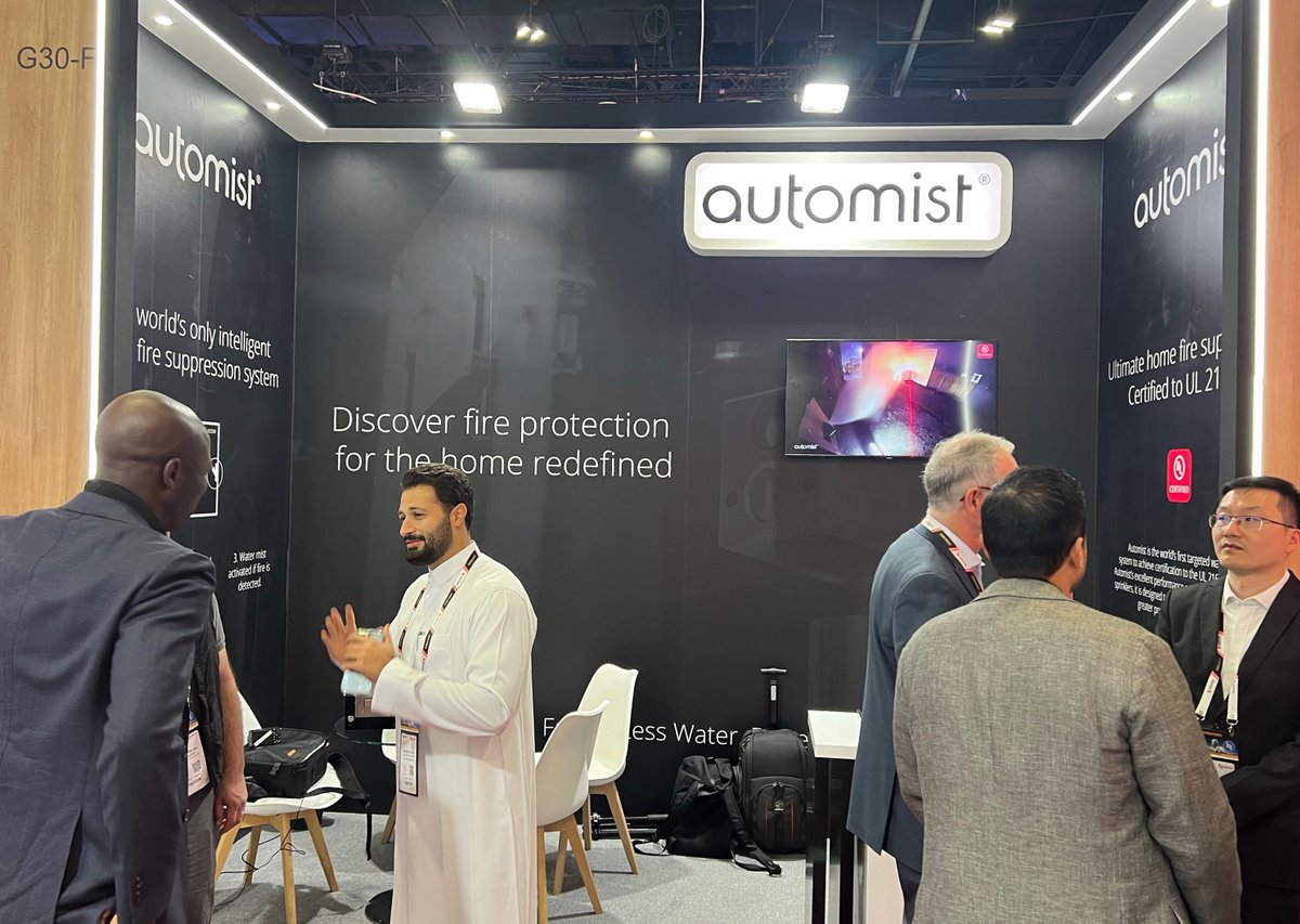 PlumisAutomist's tweet image. We were extremely grateful to receive this incredible cake @IntersecExpo #Dubai celebrating Automist achieving certification from @UL_Solutions! 🤩

Massive thanks and appreciation to @FaizConsultancy our Automist installers in Saudi Arabia. We can&apos;t wait to try it! 🍰

#Intersec