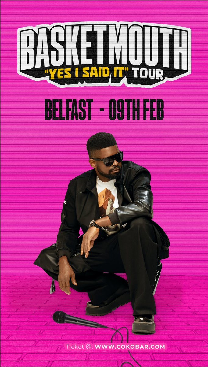 basket_mouth's tweet image. Belfast! This will be the first time I’m grabbing the mic in your city, let’s make it grand. 

#YesI SaidItTour
cokobar.com