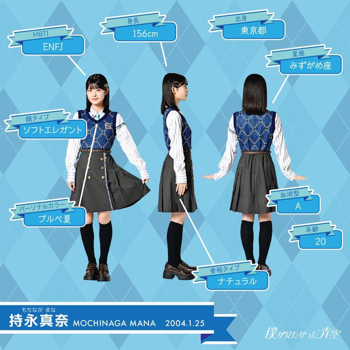 僕青 持永真奈 直筆らくがき缶バッチ 僕青 持永真奈 直筆らくがき缶