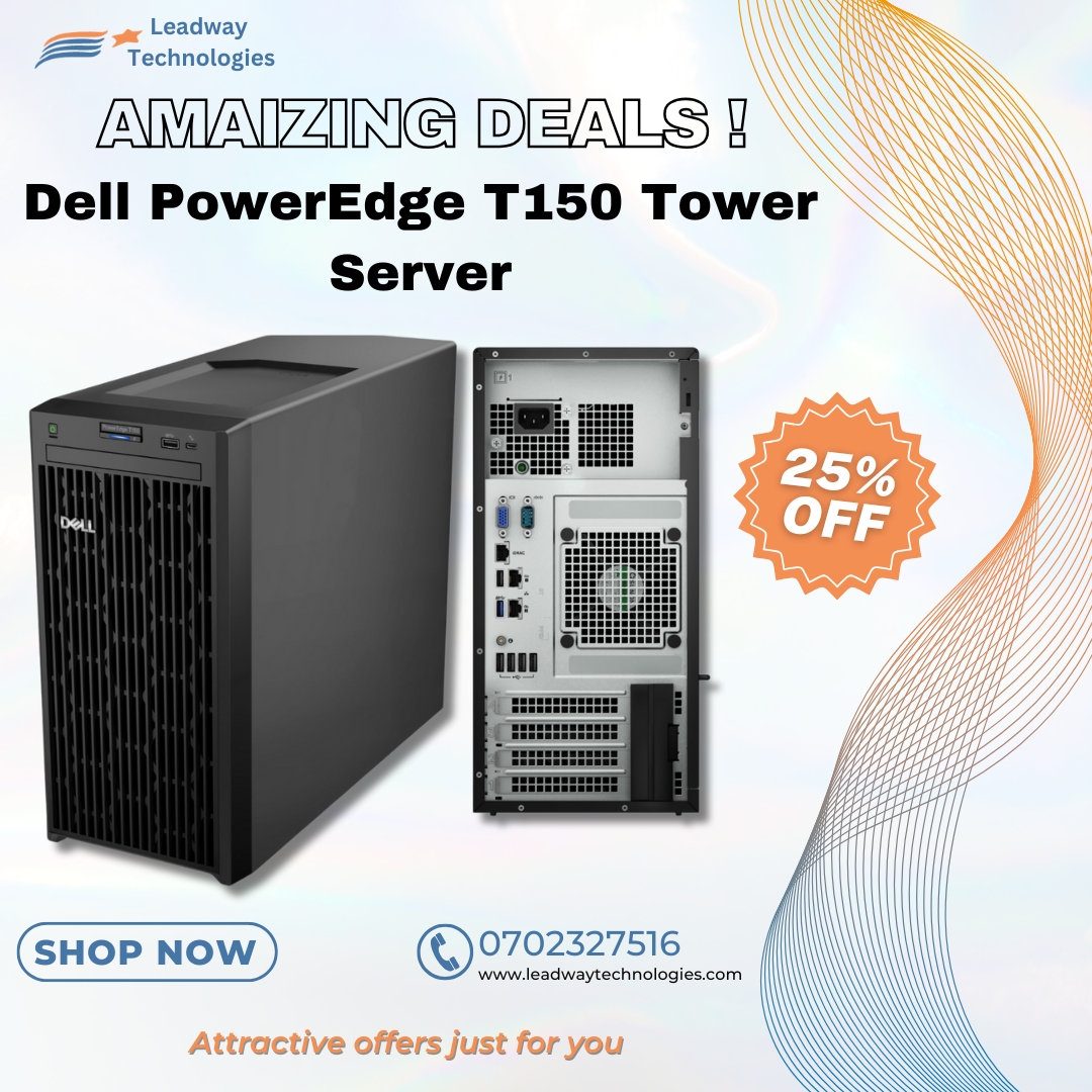LeadwayTechLLP's tweet photo. 🖥️ Server power, unleashed! Dell PowerEdge T150 rocking Xeon E-2324G + 16GB RAM. Dual 1TB drives + room for more = scalability heaven. Perfect for small biz or home lab heroes! 🚀 #DellServer #PowerEdge #ITInfrastructure https://t.co/ySdREtSpdN