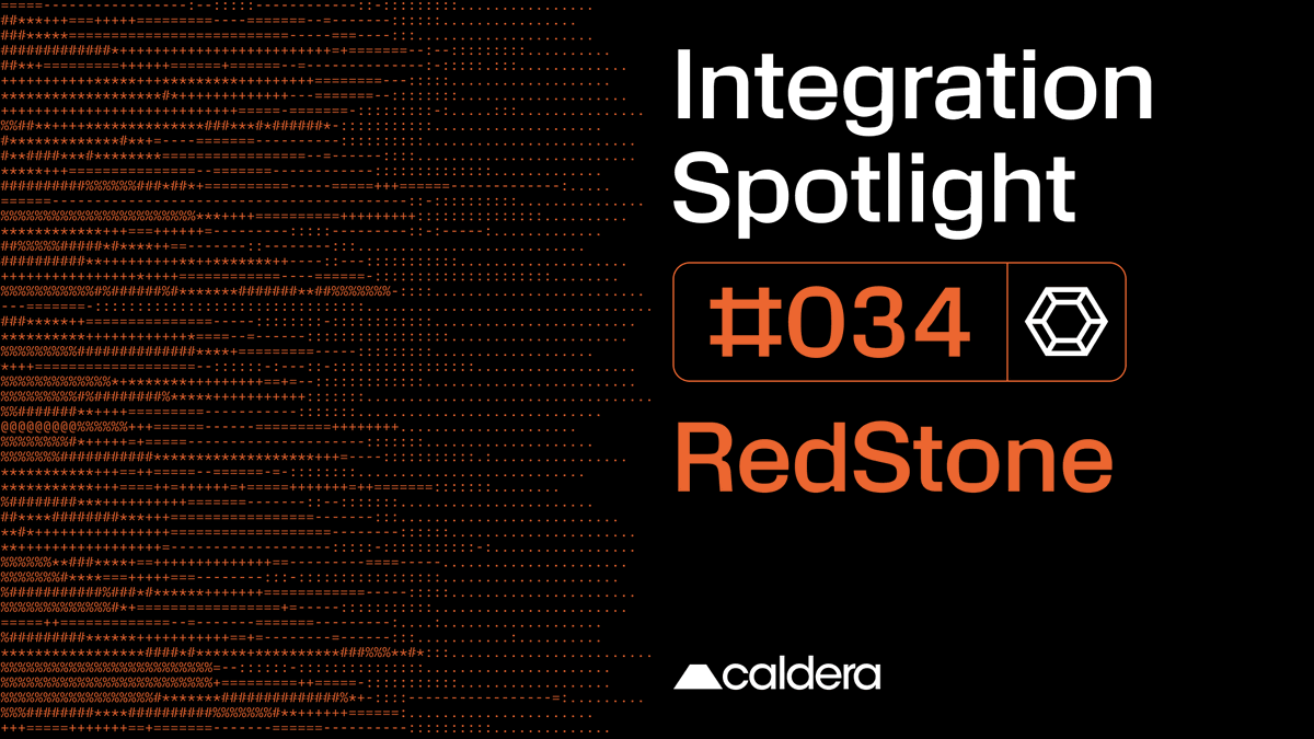 Calderaxyz's tweet image. Integration Spotlight #034: @redstone_defi
The modular oracles for DeFi