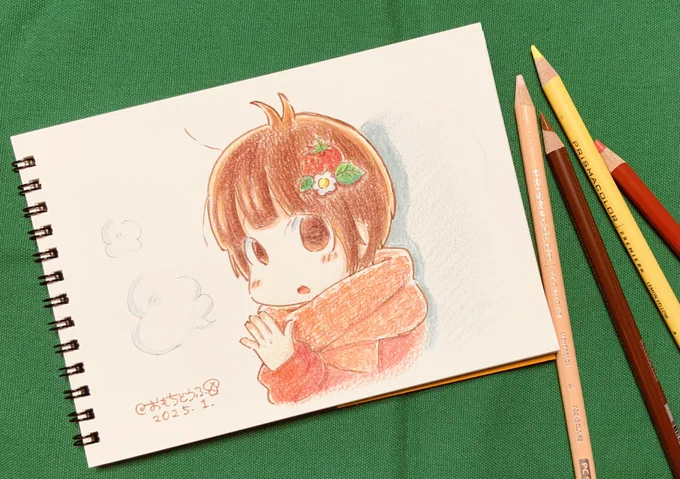 いつもとはひと味違って色鉛筆で描いたひなみちゃん&えっちゃん(*'-`)qなんと!こちらで使用しました色鉛筆はらくさん()よりご厚意でお譲り頂きました発色や塗り心地が良く、とっても楽しいお絵描きタイムでしたらくさん、ステキな色鉛筆をありがとうございましたm(_ _)m 