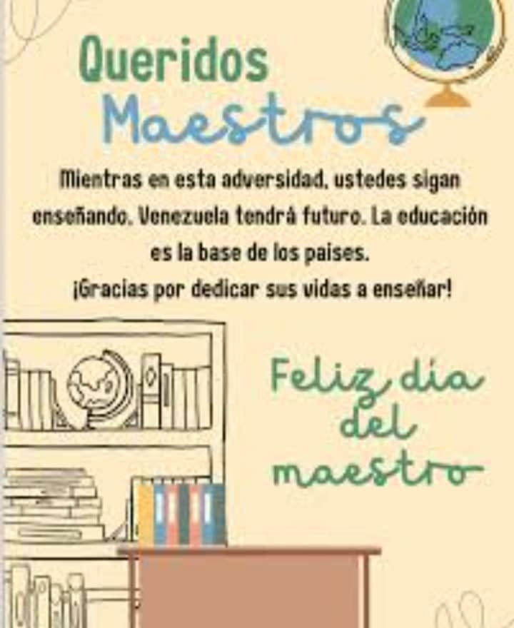 Feliz día del Maestro 🎉