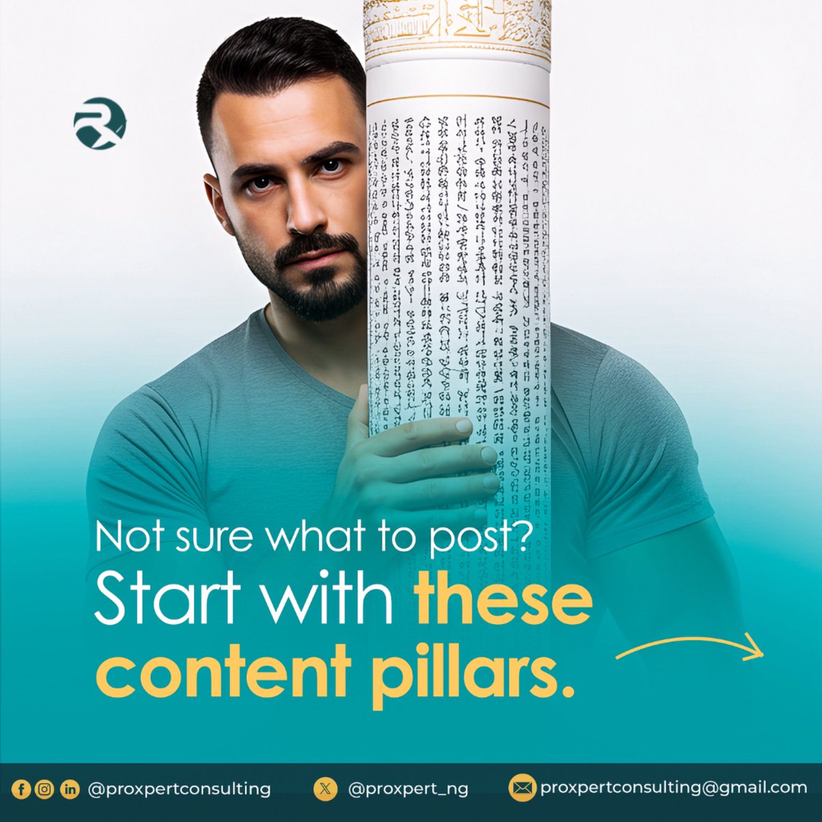 proxpert_ng's tweet photo. Not sure what to post? Start with these content pillars. ⬅️

-

#proxpert #contentmanagement #everythingwriting #bookpublishing #contentwriting #socialmediamanagement #digitalproducts #copywriting #coachingandaccountability #expertise #editing #proofreading #books #ghostwriting https://t.co/GFjyA3Lo0M