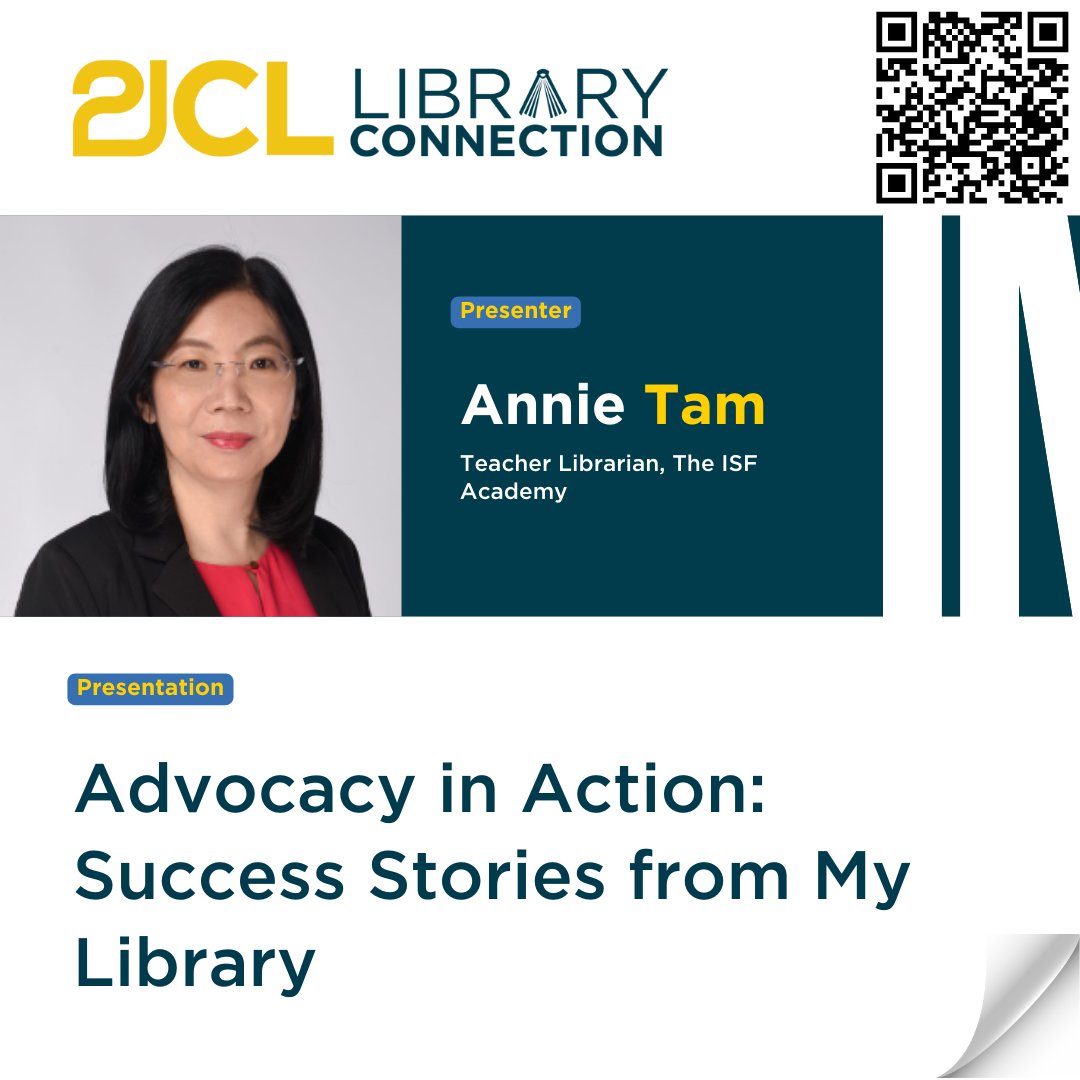 21cli's tweet photo. #21CLLibraryConnection25 speaker alert! Annie Tam is joining us with a session on "Advocacy in Action: Success Stories from My Library" https://t.co/YEpvSY7p6x #LibraryConnection #Library 21stCenturyLearningConference #HongKong #LearningSpaces #Literacy #NewMedia #21stCenturyLearning #21CL