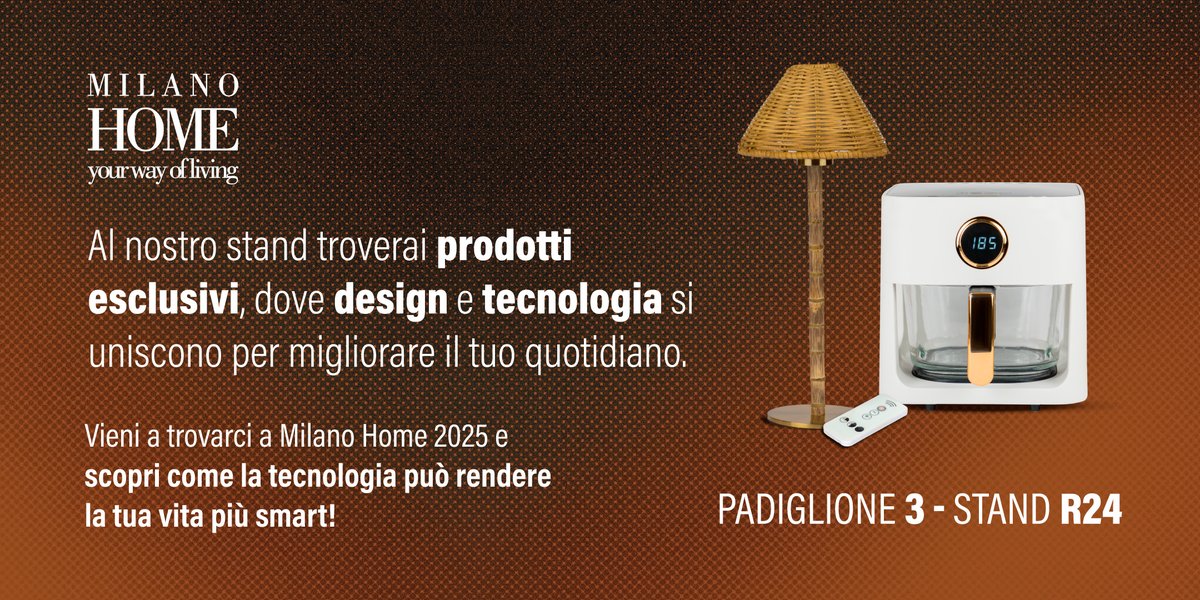 Duduuis's tweet photo. Siamo entusiasti di essere partner ufficiali di Milano Home 2025! 🚀 Non vediamo l'ora di mostrarti come la tecnologia può rendere la tua vita più smart! 💡

📅 23-26 gennaio 2025 | Fieramilano Rho

#milanohome #tecnologia #ricaricawireless #innovazione #design #smartliving https://t.co/O7t5TCCVuZ