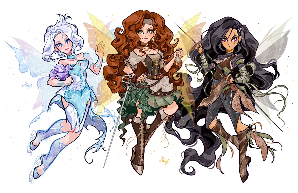 Libbly_Libby's tweet photo. #Tinkerbell #Fairies
✨ Side fairies!✨ https://t.co/9p82XicEfp