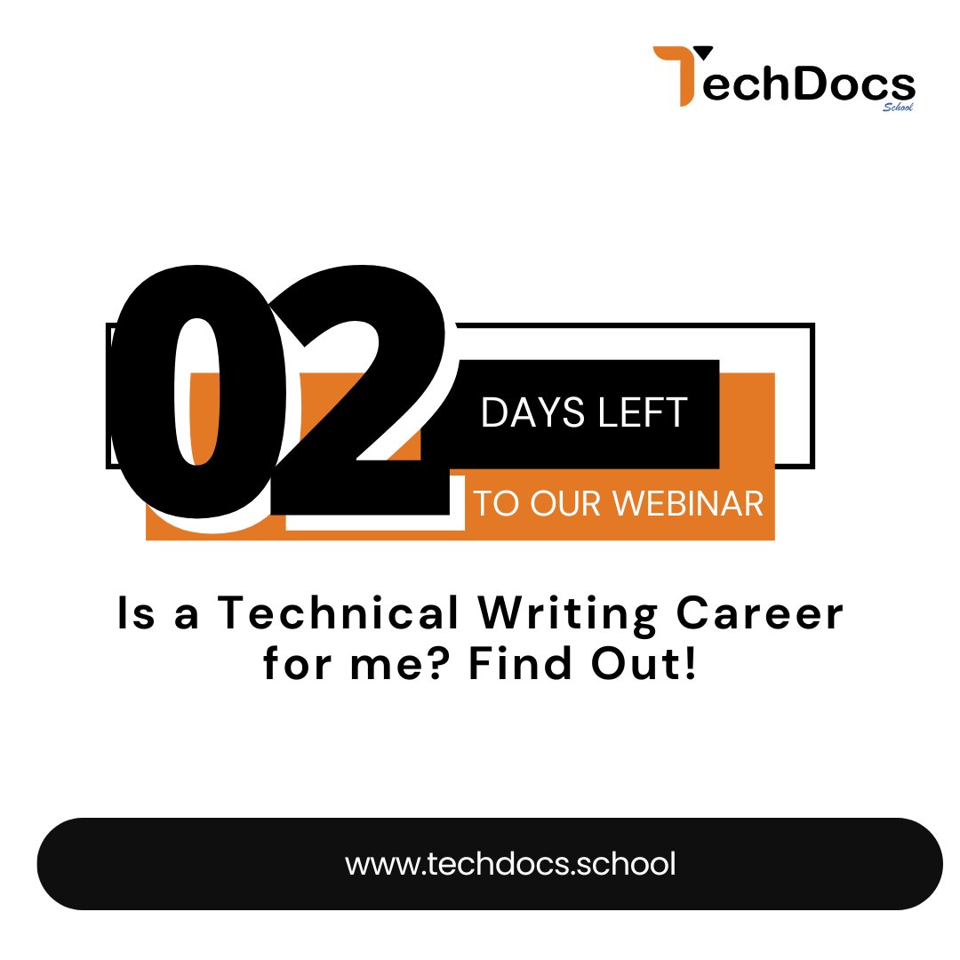 TechDocsSchool's tweet image. 🌟 Ever wondered if technical writing is the right career for you?
Join us for an insightful session where we’ll answer your burning questions about breaking into the world of technical writing.
🗓 Date: 17th Jan 2025
⏰ Time: 6 PM – 7 PM
👉 Sign up now: bit.ly/TechWritingWeb……