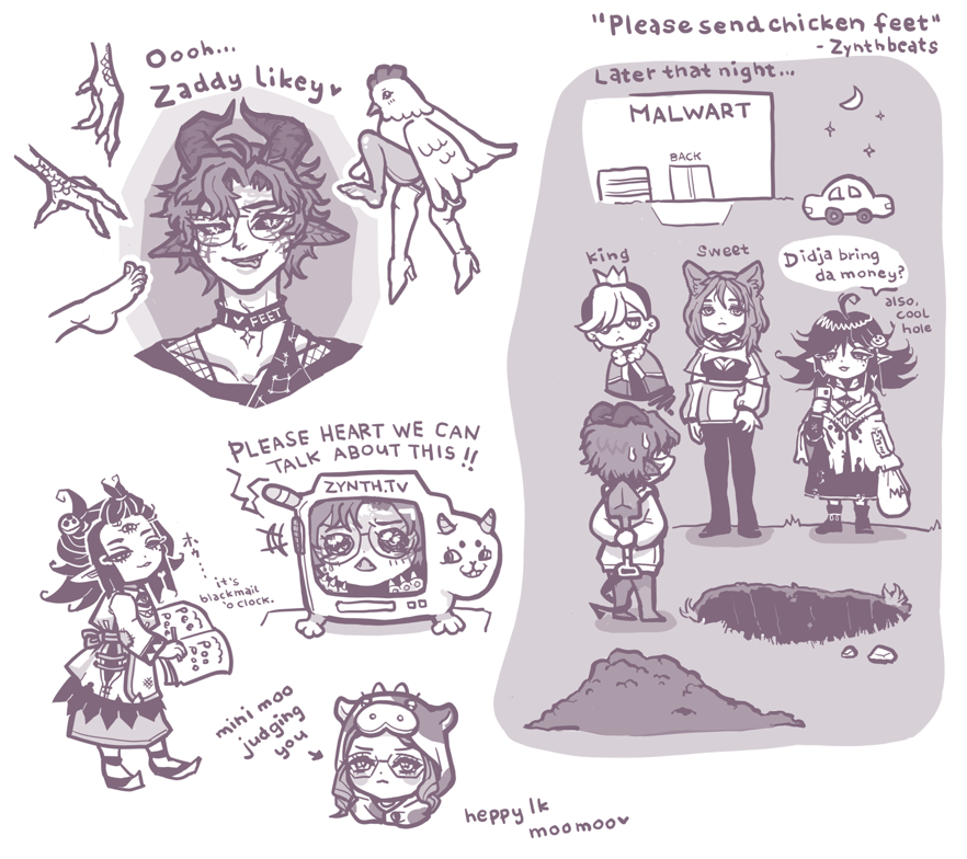 Zynth__'s tweet photo. I wasn't able to post this yesterday, but back with some more amazing fanart done by the community! Chaos back from when I was played through Cult of the Lamb, and spouting who knows what... Look Idk man, I just exist
| #AbyssArt | #Zynth | #Vtuber | #ENVtuber | #art | #fanart | https://t.co/FncuIsW1mN