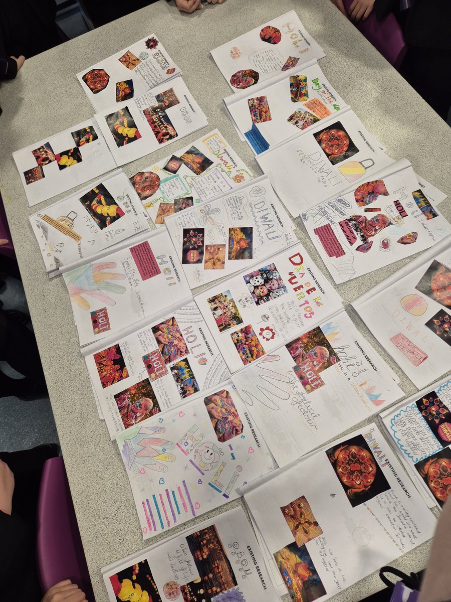 The gallery feedback in today's year 7 Graphics lesson was 5 star ⭐⭐ ⭐ ⭐ ⭐. Lots of colour, information and research into existing festivals to help them plan and design their own festival in the coming weeks. Watch this space, exciting things to come..!