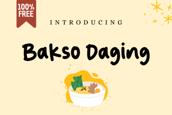 FreeDigitalFile's tweet photo. 🍲 Add flavor to your projects with the Bakso Daging Font – FREE and perfect for food and fun designs!

👉 https://t.co/jD7hhe5HHb

🎨 Make your creations bold and quirky! https://t.co/CilK3RAjg8