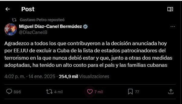 MariaFdaCabal's tweet photo. Cuba históricamente ha servido de refugio a los terroristas del M-19, las FARC y ELN. Allá se entrenaron los cuadros criminales y recibieron la doctrina que tanto daño le ha hecho al continente y a Colombia. 

¿Qué significa entonces que Cuba no entregara a los jefes del ELN luego del ataque terrorista a la Escuela General Santander donde asesinaron a 22 cadetes?
