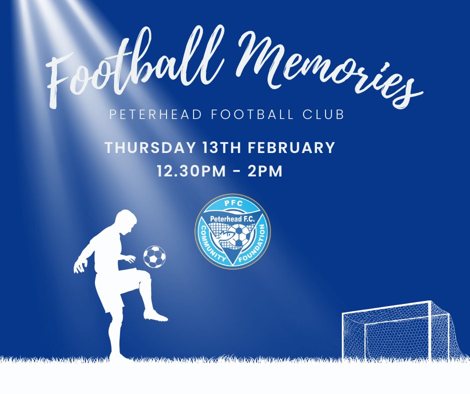 Football Memories is a programme run in partnership with Alzheimer’s Scotland to bring people together to stimulate memories and to share stories and help build positive social connections between participants.
Learn More: pfccf.co.uk/2025/01/15/foo…