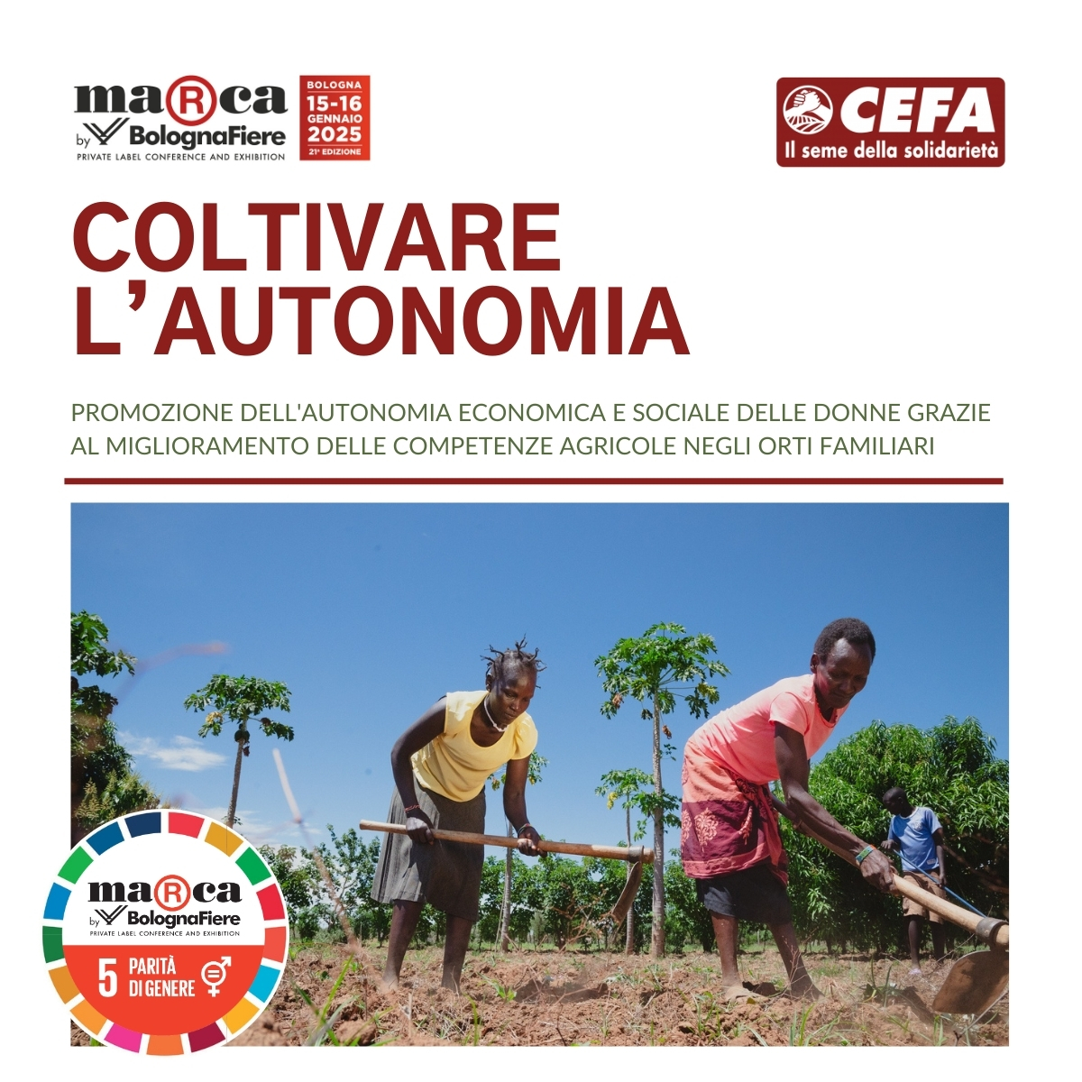 ✨ Anche quest'anno siamo orgogliosamente charity partner di <a href="/MarcaByBF/">Marca by BolognaFiere & ADM</a> ! ✨

Grazie a questa collaborazione, lavoriamo insieme per sostenere progetti di sviluppo sostenibile e autonomia economica in #Mozambico.

Scopri di più sul progetto ➡️ marcabybolognafiere.com/scopri/marcaby…