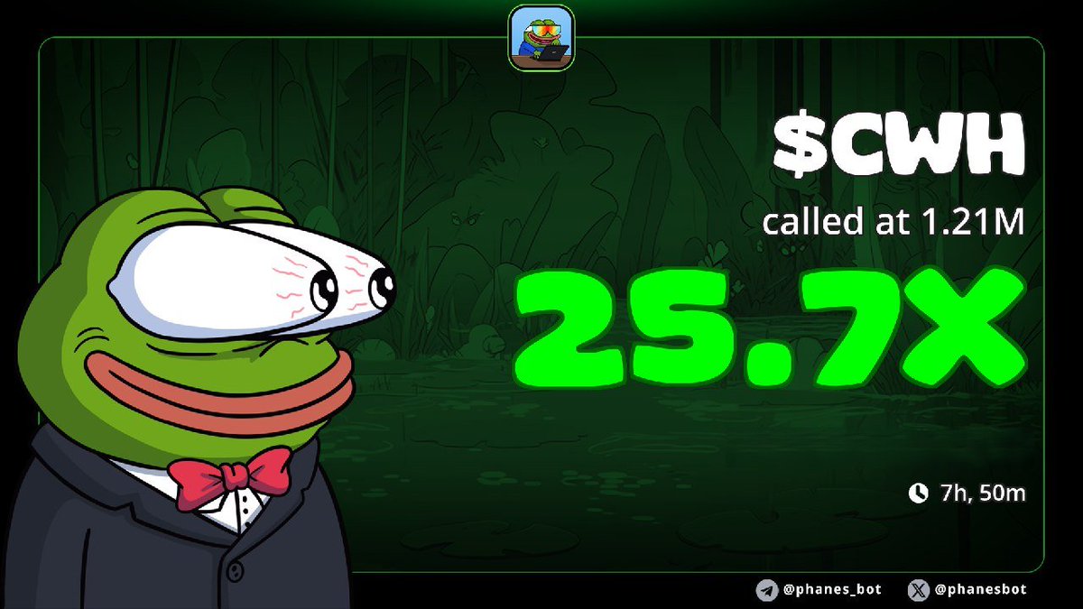 dalbertdejsus's tweet photo. The Big Gem $CWH I captured the other day made me a lot of money

I often share memecoins that could become Gems on my private TG

If you want to get advice, you can join my private TG

Please send me a like RT to support my post!

2gkevSAUExkSUwwwj6uNbzwwNCXyzEBkGLg4wAyUpump

#CWH #Crypto #MEMECoin #Blockchain #Web3 #FireDog #CommunityPower #Courage #HeroicSpirit #meme1000x #1000xgem #SOL #Pump