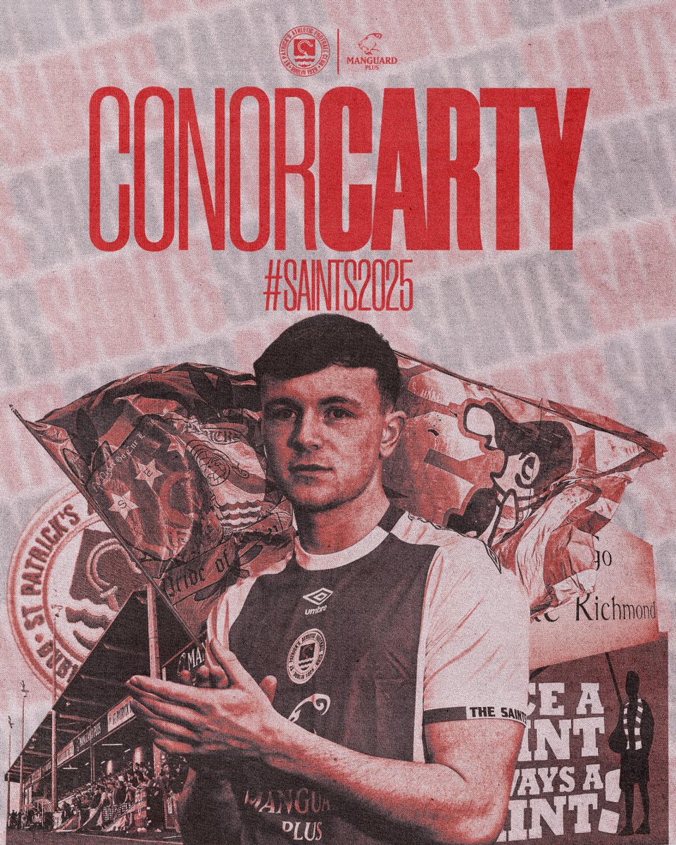 ✍️ We are delighted to welcome <a href="/Conorcarty1/">ConorCarty</a> back to St Patrick's Athletic on a two-year contract.

After a successful 2023 at Richmond Park, Conor returns to the club on a permanent deal from Bolton Wanderers

📕 stpatsfc.com/news.php?id=97…

📺 youtube.com/watch?v=U4ZlEv…

#StPatsFC 🔴⚪️