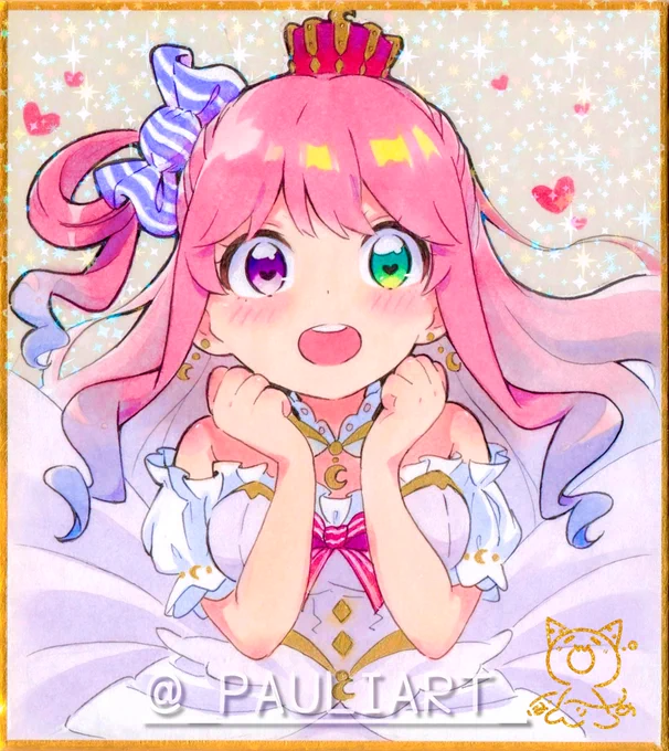 ミニ色紙に姫森ルーナちゃん #ルーナート 