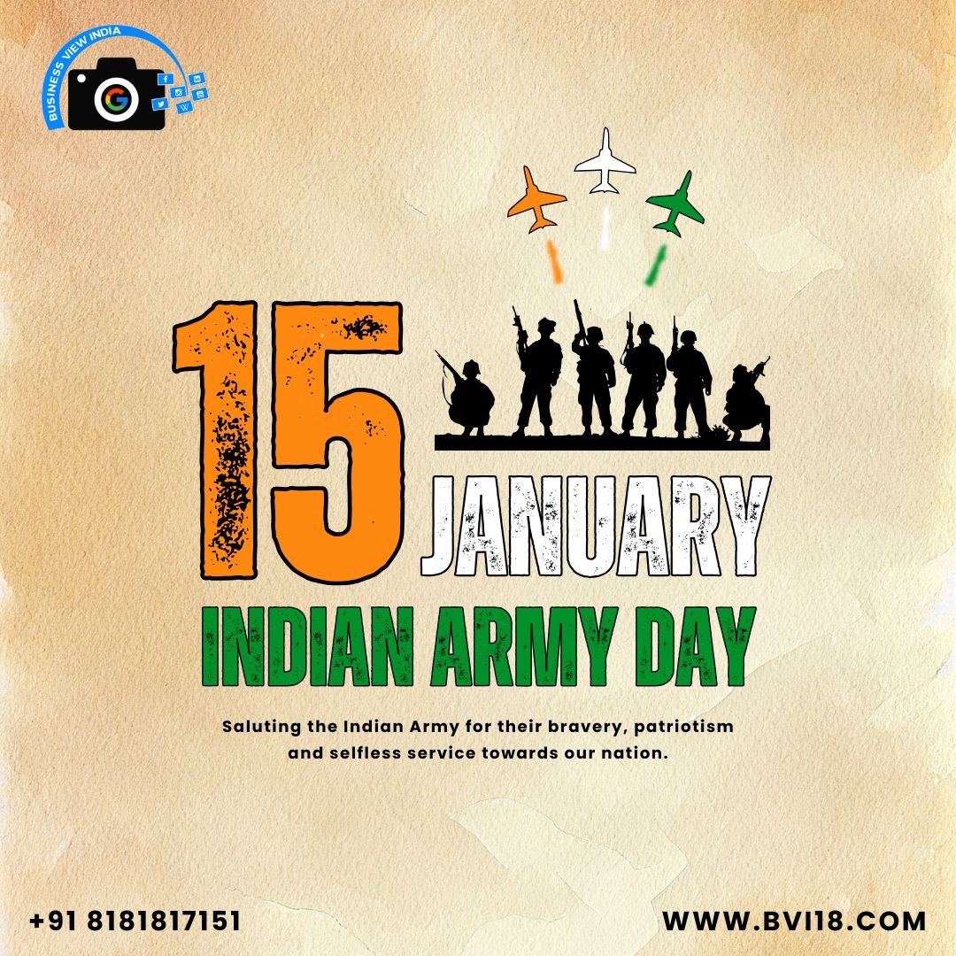 Bvi786's tweet image. Happy Army Day! A heartfelt salute to the brave soldiers of the Indian Army for their unparalleled courage, dedication, and sacrifice..
#army #armychallenge #proudmoment #armystrong 

Business View India
📲 Call Now - 9814999688, 8181817151
📧 Email :- customercarebvi18@gmail.com
