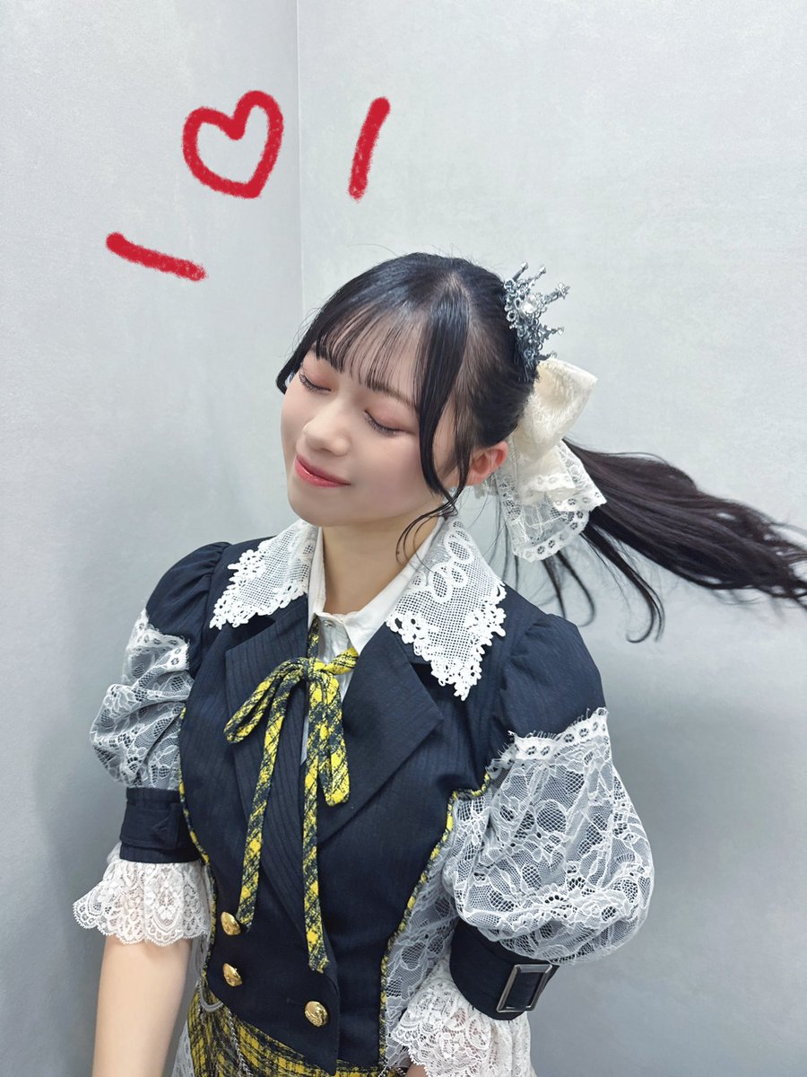 ポニーテールだよ〜🎀🤍🫧 #ニアジョイ