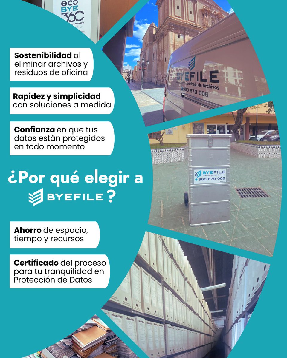 ✅🔒🌍 Porque elegirnos significa ahorrar, proteger lo que importa y cuidar del futuro. Aseguramos la #ProtecciónDatos, te damos tiempo y espacio para tu negocio y aportamos a la economía circular con el #reciclaje de todos los materiales que destruimos.

#DestrucciónSostenible