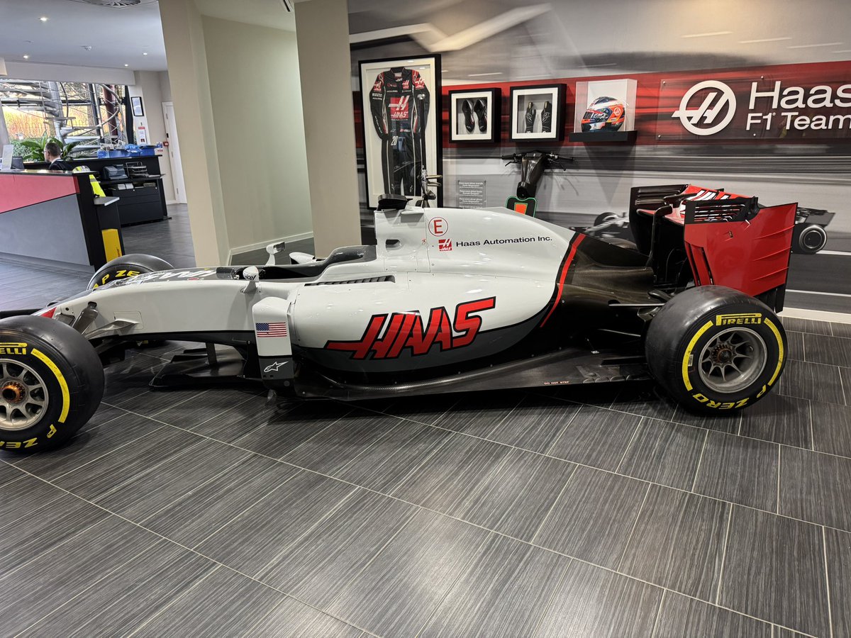 itsteeword's tweet photo. In my happy place, got to deliver parts to @HaasF1Team today! https://t.co/ZpPi7W0bQl