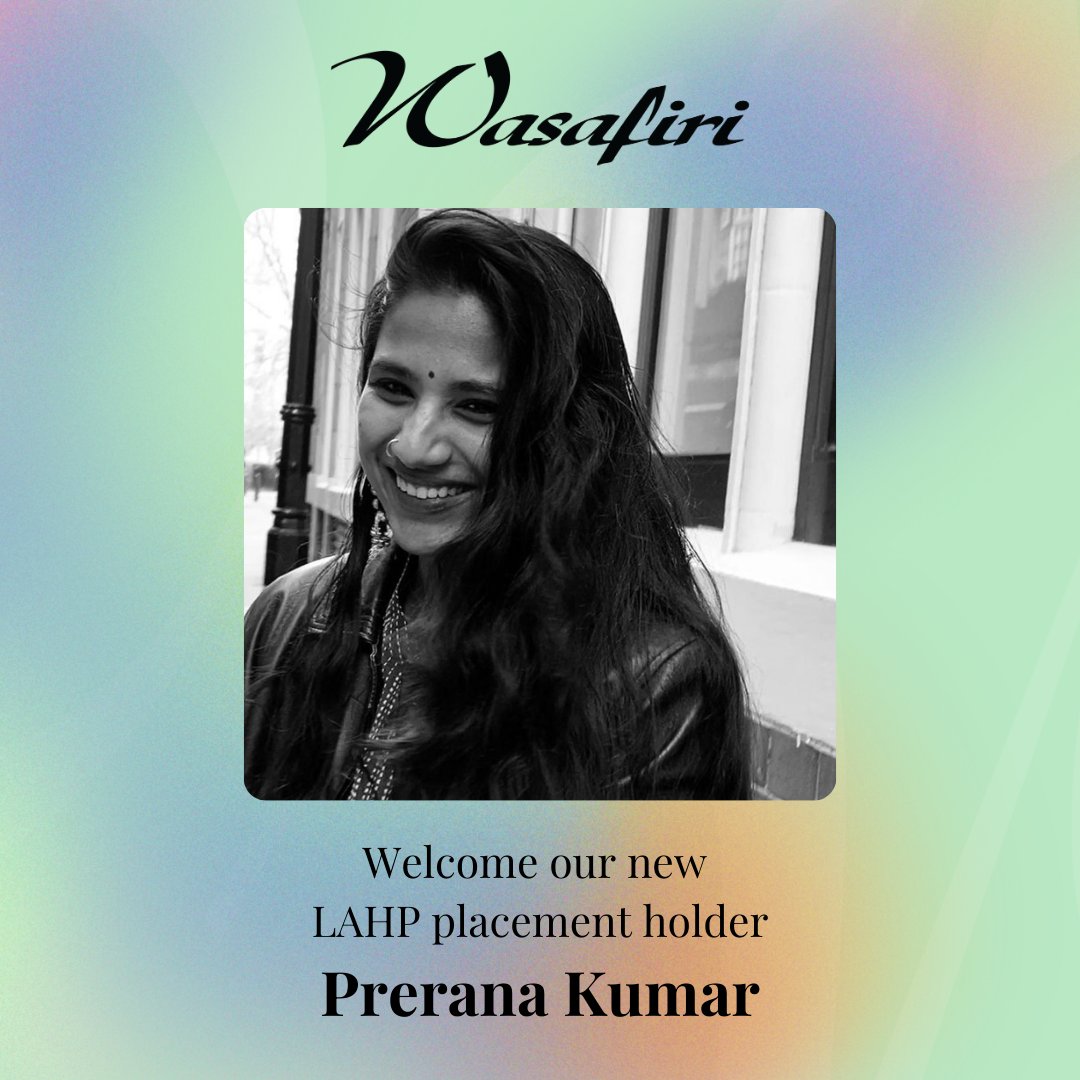 WasafiriMag's tweet image. We are delighted to announce two new members of the Wasafiri team 🎉

Prerana Kumar (@thatmoonpoet) joins us on an LAHP Placement and @DivyaGhelani is our newest @CHASE_DTP Intern.Please join us in welcoming Prerana and Divya!