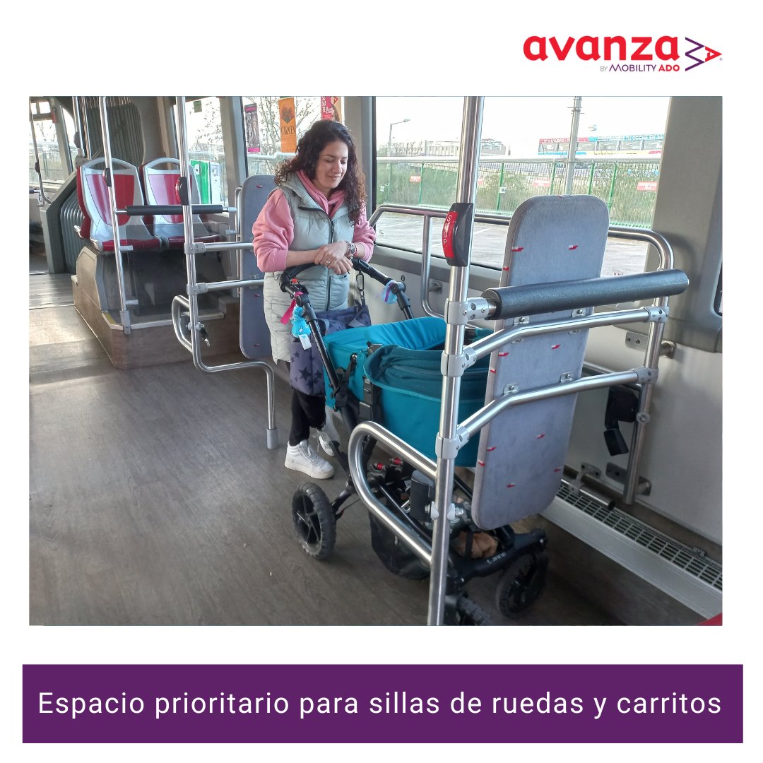 buszaragoza's tweet photo. Recuerda que en el #autobús existe una zona destinada a las sillas de ruedas y a los carritos de bebé.  Por ello, aunque puedes hacer uso de ese espacio, si una silla o carrito sube al bus, tienes que dejar libre esa zona.
@zaragoza_es https://t.co/Y4xDYUHKXL