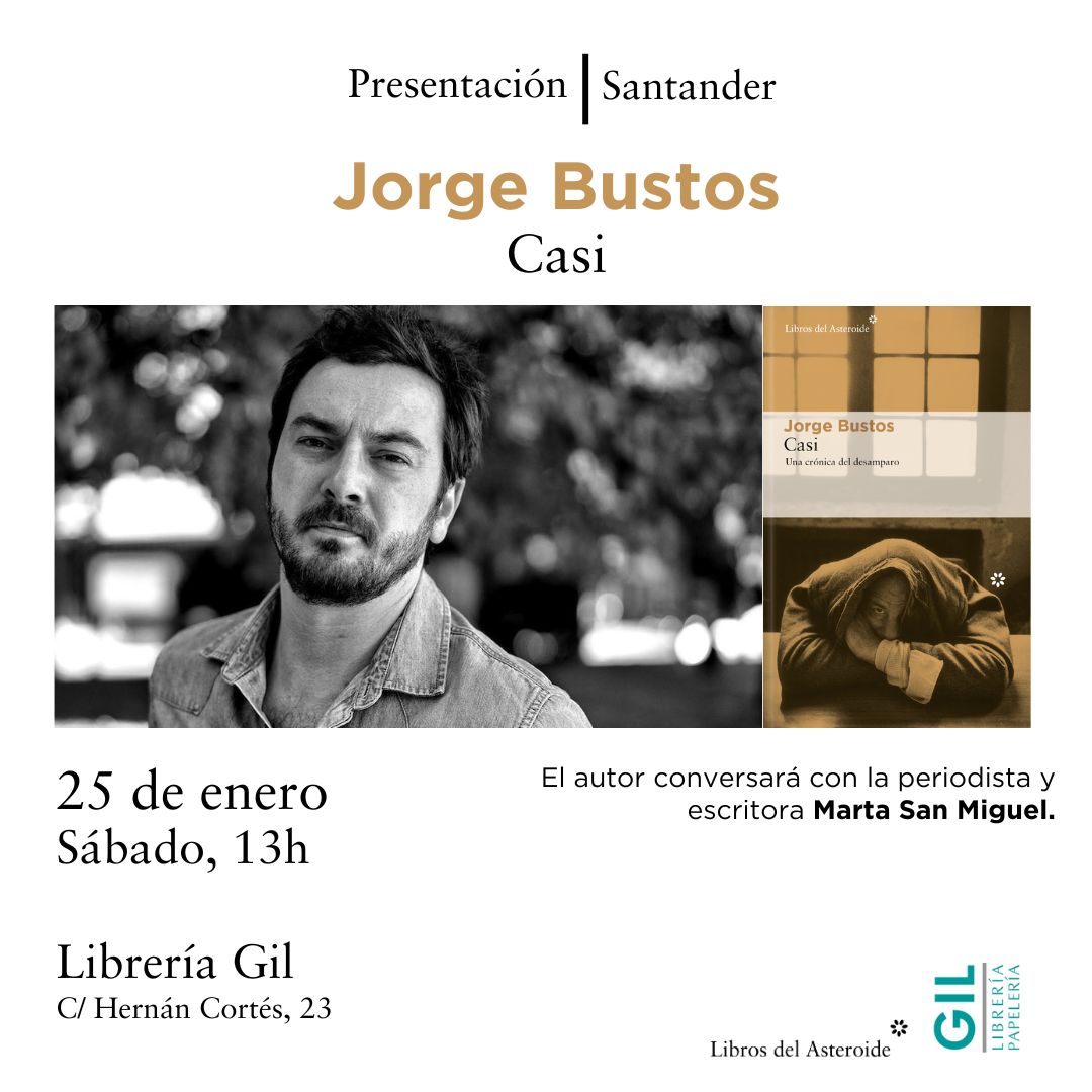 Libros del Asteroide (@librosasteroide) on Twitter photo ¡Os esperamos MAÑANA a las 13h! <a href="/JorgeBustos1/">Jorge Bustos</a> visita Santander. Conversará en la librería Gil con la periodista y escritora <a href="/MartaSMF/">Marta San Miguel</a> ¡Os esperamos MAÑANA a las 13h! <a href="/JorgeBustos1/">Jorge Bustos</a> visita Santander. Conversará en la librería Gil con la periodista y escritora <a href="/MartaSMF/">Marta San Miguel</a>