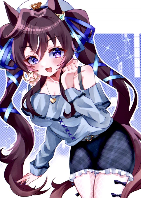 「ときめいて」#ウマ娘 #ヴィブロス (私服捏造) 