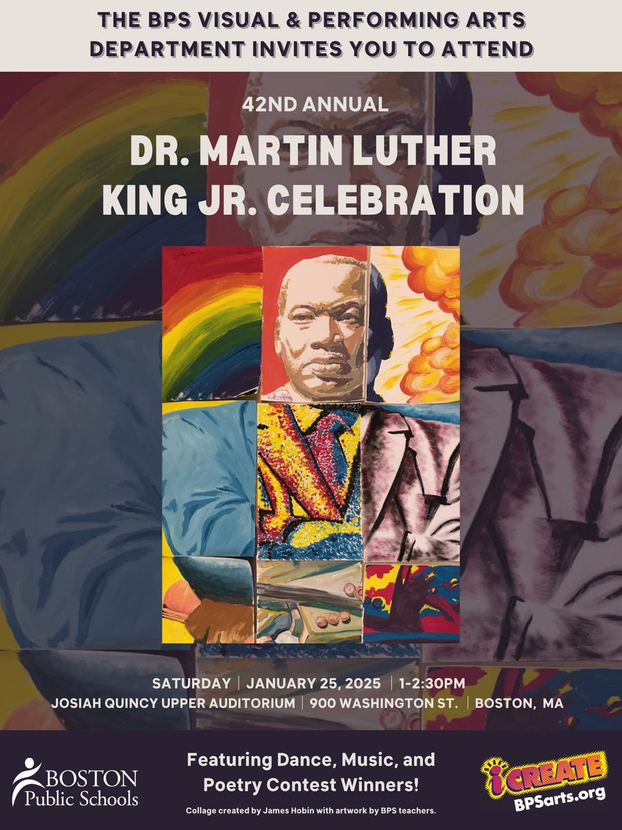 EdVestors (@edvestors) on Twitter photo .<a href="/BostonSchools/">BostonPublicSchools</a> Arts Dept is having its Dr. Martin Luther King Jr. Celebration featuring BPS student performances. Join us in celebrating and reflecting on Dr. King’s words and legacy on January 25th, 1:00 to 2:30 PM at the Quincy Upper School auditorium. #BPSArts4All .<a href="/BostonSchools/">BostonPublicSchools</a> Arts Dept is having its Dr. Martin Luther King Jr. Celebration featuring BPS student performances. Join us in celebrating and reflecting on Dr. King’s words and legacy on January 25th, 1:00 to 2:30 PM at the Quincy Upper School auditorium. #BPSArts4All