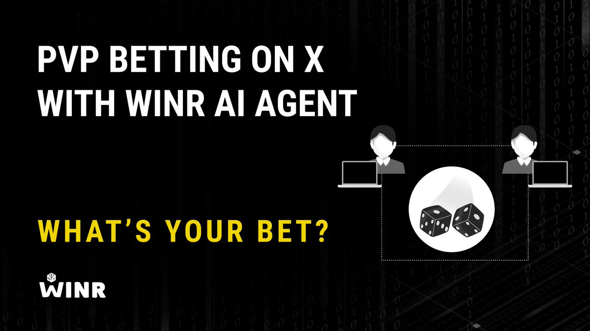 WINRProtocol's tweet photo. Imagine PvP betting directly on X posts and replies with the WINR AI Agent. 🤔 What would your bets be? https://t.co/3kA0cK8Gwa
