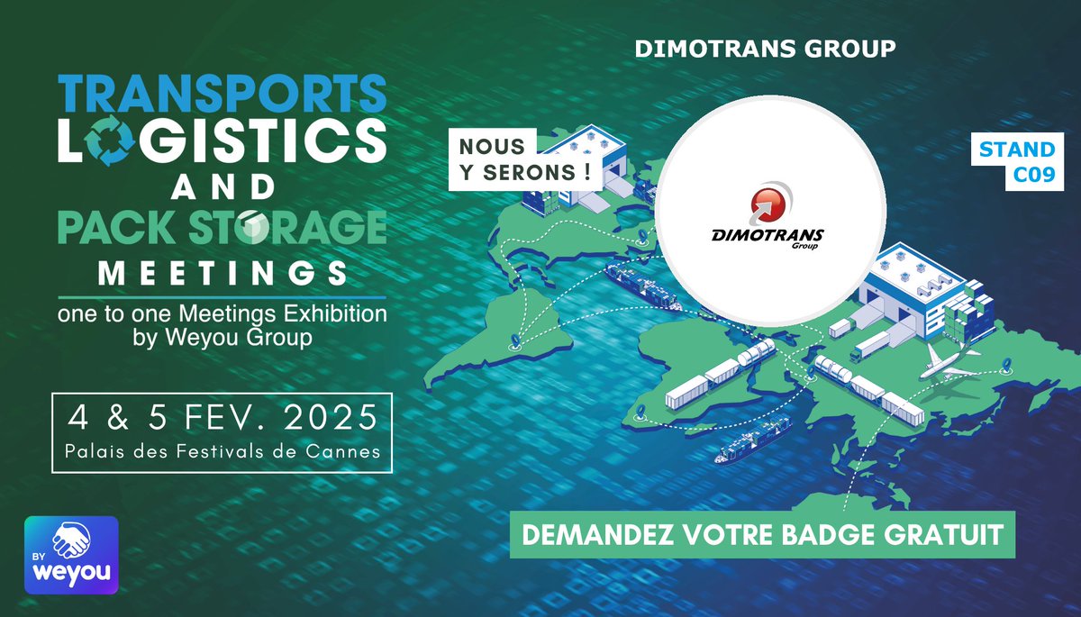 Save the date ! Les équipes de QUALITAIR&amp;SEA seront présentes au salon Transport Logistics Meeting qui se tiendra à Cannes les 4 et 5 février prochains, sur le stand C09 de DIMOTRANS Group : linkedin.com/feed/update/ur…
