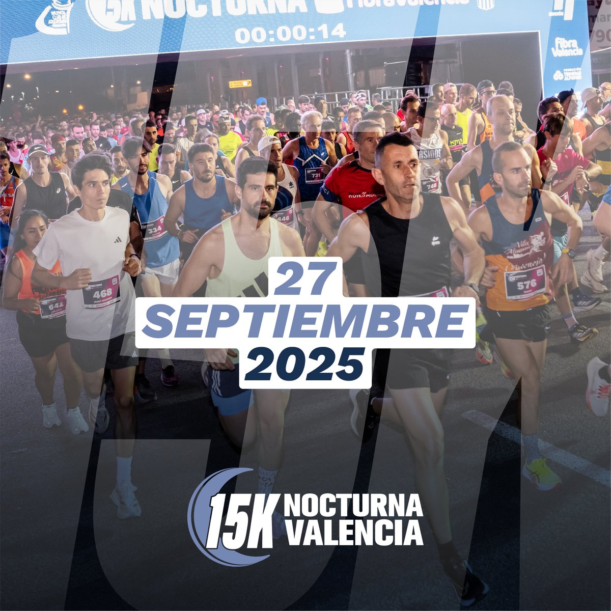 15kNocturnaValencia (@15knocturnavlc) on Twitter photo ¡Ya tenemos fecha! Hoy comienza el camino hacia la 12ª 15K Nocturna Valencia. 🙌
Y el primer paso es anunciar la fecha en la que volveremos a tomar las calles de <a href="/vcrunning/">Valencia Ciudad Running</a>.
¡Nos vemos el 27 de septiembre de 2025! 🌚🥳
Toda la info 👉 goo.su/SdCEy ¡Ya tenemos fecha! Hoy comienza el camino hacia la 12ª 15K Nocturna Valencia. 🙌
Y el primer paso es anunciar la fecha en la que volveremos a tomar las calles de <a href="/vcrunning/">Valencia Ciudad Running</a>.
¡Nos vemos el 27 de septiembre de 2025! 🌚🥳
Toda la info 👉 goo.su/SdCEy