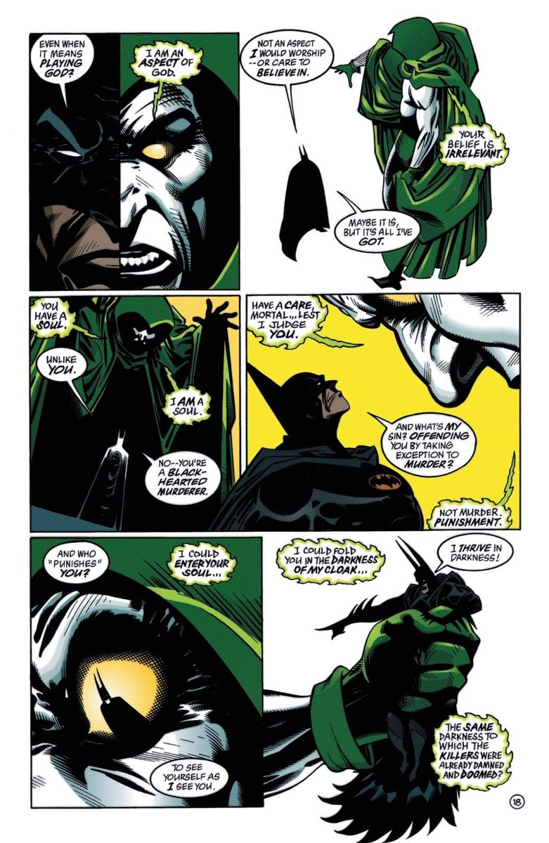 Okay on reflection I don't think Batman has actually met God, but he HAS met the Wrath of God, an angel, and -- potentially -- Judas Iscariot, so I think we can round up here 