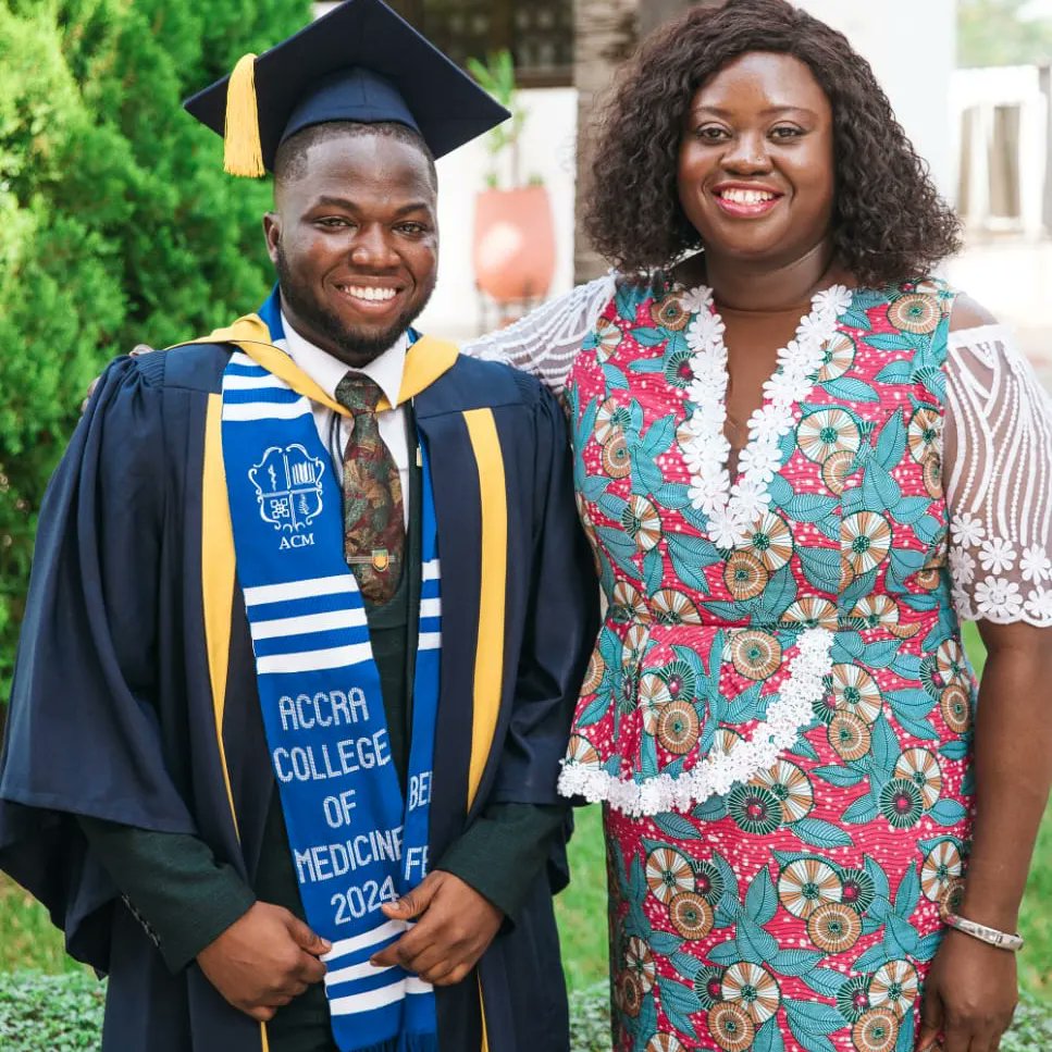 NSMQGhana's tweet photo. He can't stop winning!🤩

Congratulations to Dr. Benjamin Fenny, a member of the 2018 NSMQ Champions — St. Peter's SHS. He was the second recipient of the NSMQ Accra College of Medicine Scholarship and graduated in style as VALEDICTORIAN (Class of 2024)🎓

Benjamin graduated with the following awards:

1. Accra Medical Centre's Prize for the Overall Best Male Student 

2. The Ken and Angela Ofori-Atta Foundation's Prize for the Overall Best Student in Psychiatry

3. Professor George Dugbartey's Prize for the Overall Best Student in Pharmacology 

4. The Hawkrad Group's Prize for the Overall Best Student in Anaesthesia 

5. Yeboah Hospital's Prize for the Overall Best Student in Community Health 

6. Teddy Konu's Prize for the Overall Best Student in Medicine 

7. Medifem Multi-Specialist Hospital & Fertility Centre's Prize for the Overall Best Student in Women's Health

8. MDS-Lancet Laboratories Ghana Limited's Prize for Overall Best Student in Hematology 

WE ARE PROUD!💯

#Primetime