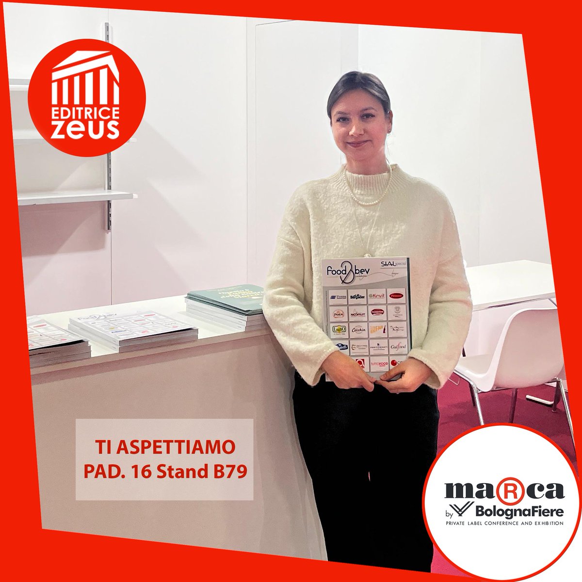 🌟#EditriceZeus ti aspetta a <a href="/MarcaByBF/">Marca by BolognaFiere & ADM</a> ! 🌟 
 
Puoi trovarci al Padiglione 16 - Stand B79, per scoprire tutte le ultime novità e tendenze nel settore HORECA. 

Passa a trovarci per ritirare la tua copia gratuita di Horeca International.

Ti aspettiamo! ✨ 

 #Marca2025