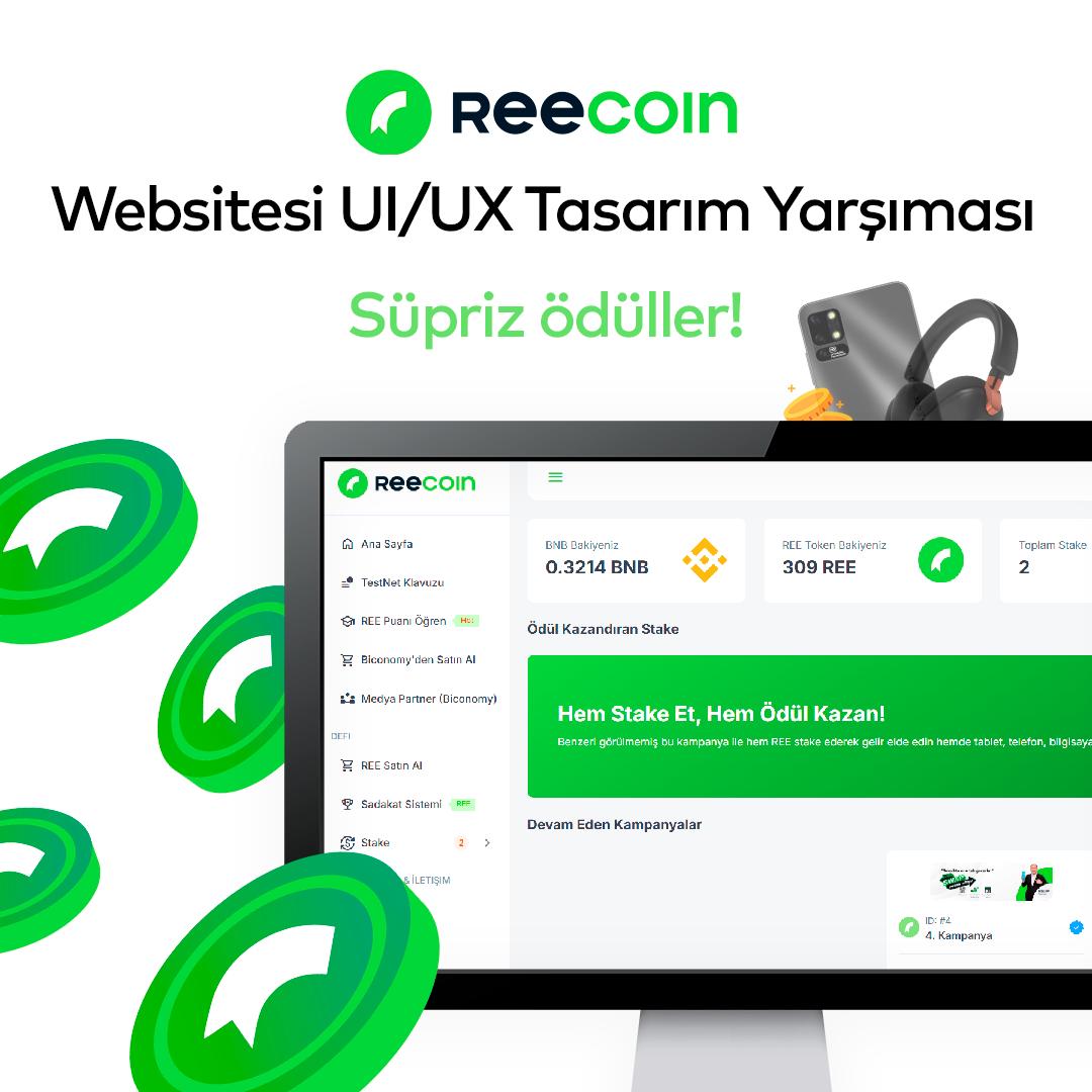 🎨 Reecoin.io UI/UX Tasarım Yarışması başladı!
DApp arayüzüne ( dApp.Reecoin.io) daha kullanıcı dostu ve yenilikçi hale getirmek için tasarımlarınızı bekliyoruz. Yaratıcılığınızı konuşturun ve merkeziyetsiz finansın geleceğini birlikte şekillendirelim!

📅