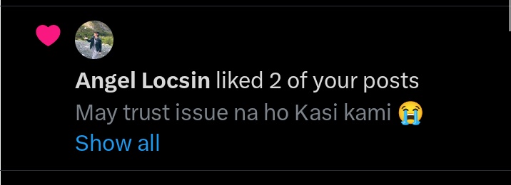 Legit si Angel Locsin nga namiss kita sa noticed ko acckkkk welcome back madam sa X ! hahahahahhaha