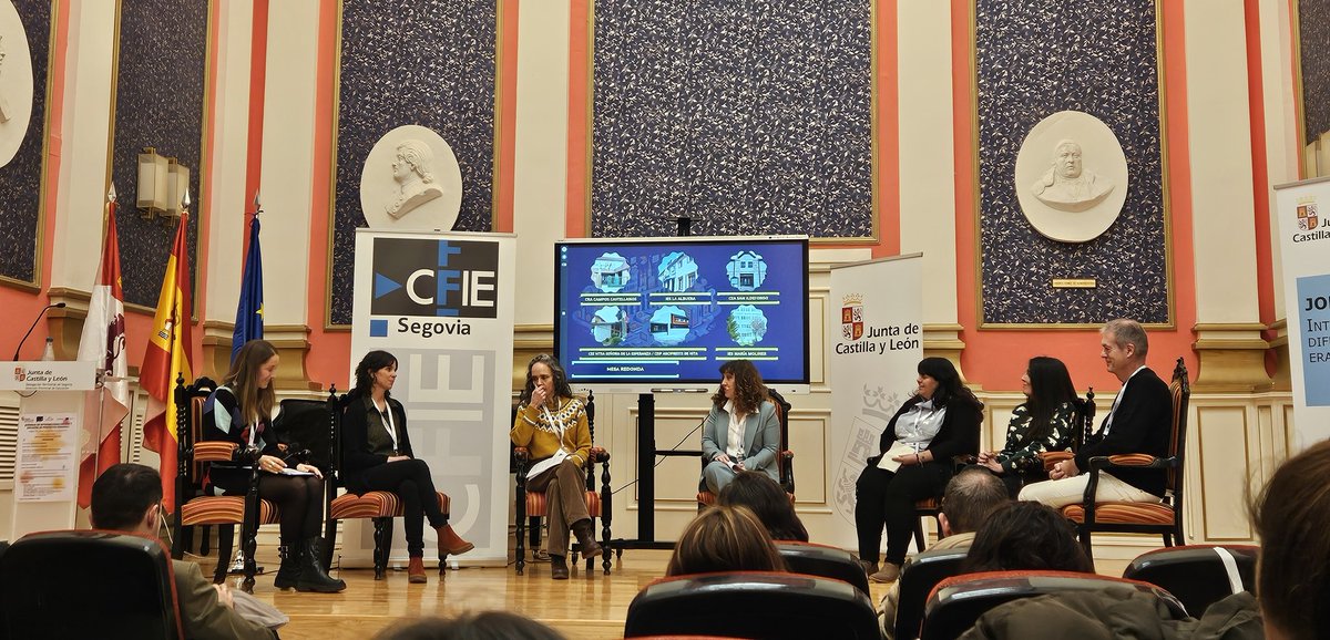ceipteodosio's tweet photo. @CFIE_Segovia @educacyl @EUErasmusPlus @CFPIdiomas Finalizamos la Jornada con la mesa redonda sobre difusión de proyectos Erasmus+ de Segovia, con docentes de centros educativos de la provincia.
@CFIE_Segovia @educacyl @EUErasmusPlus @CFPIdiomas
#FormciónCyL #InnovaciónCyl
#DigitalTA #Erasmusplus https://t.co/sVo2KNN47A