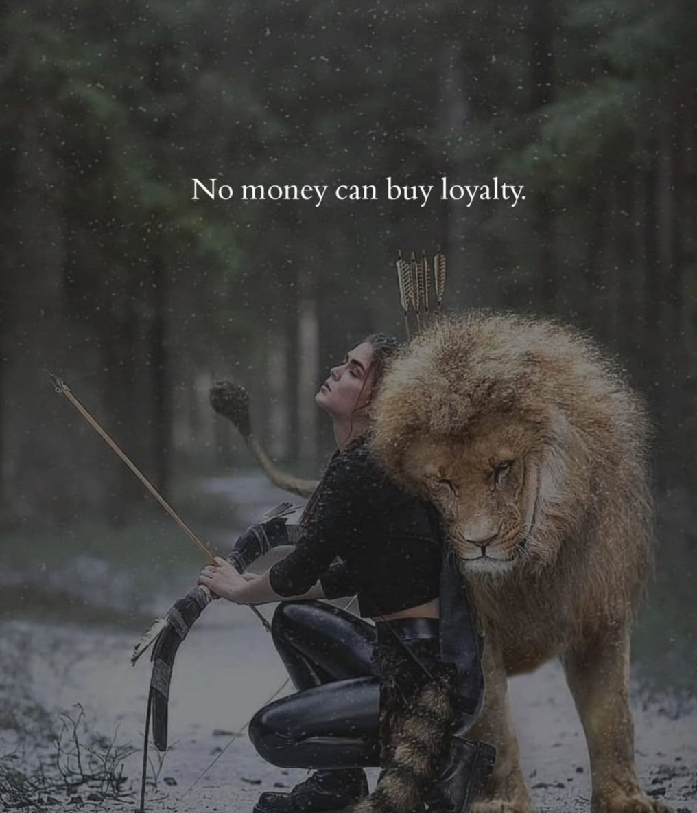 No money can buy loyalty....🔥🔥