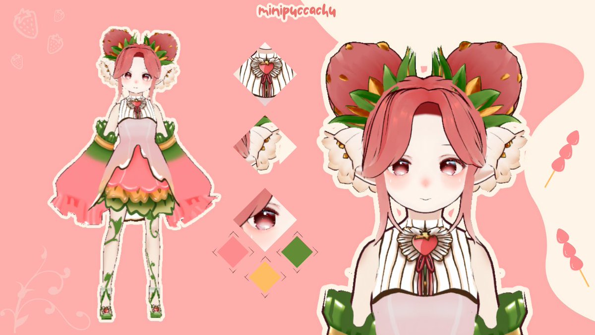minipuccachu's tweet photo. Thank you for joining my 2.0 model debut, chus~!

I will do a BTS tomorrow. I love to share on how I made the model with everyone. 

Me playing marvel rivals and having scuff is on brand, the only thing missing is me breaking the game :3c
🍓#minipuccachu
Here's my character sheet https://t.co/McmzDrPp5s