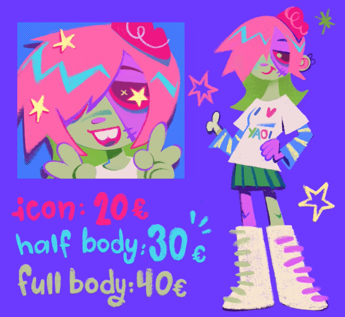 vikipuntocom's tweet image. hi! I am once again updating my commission's chart ⭐️
(this does not affect already accepted comms)
💕 inquiries via MD
🪲payment via paypal
☔️ I can also draw backgrounds, furries... just ask and I'll give you a price!
rts are super appreciated 😁🙏