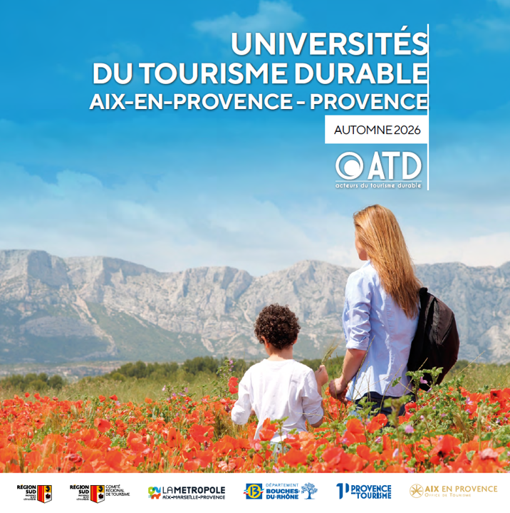 [EVENEMENT] Nous sommes heureux de vous annoncer que l’édition 2026 des Universités du Tourisme Durable, organisées par @reseau_atd se tiendra en Provence à l’automne 2026, suite à la candidature collective portée conjointement par le CRT, <a href="/myprovencepro/">Provence Tourisme</a> et @Aix_provence