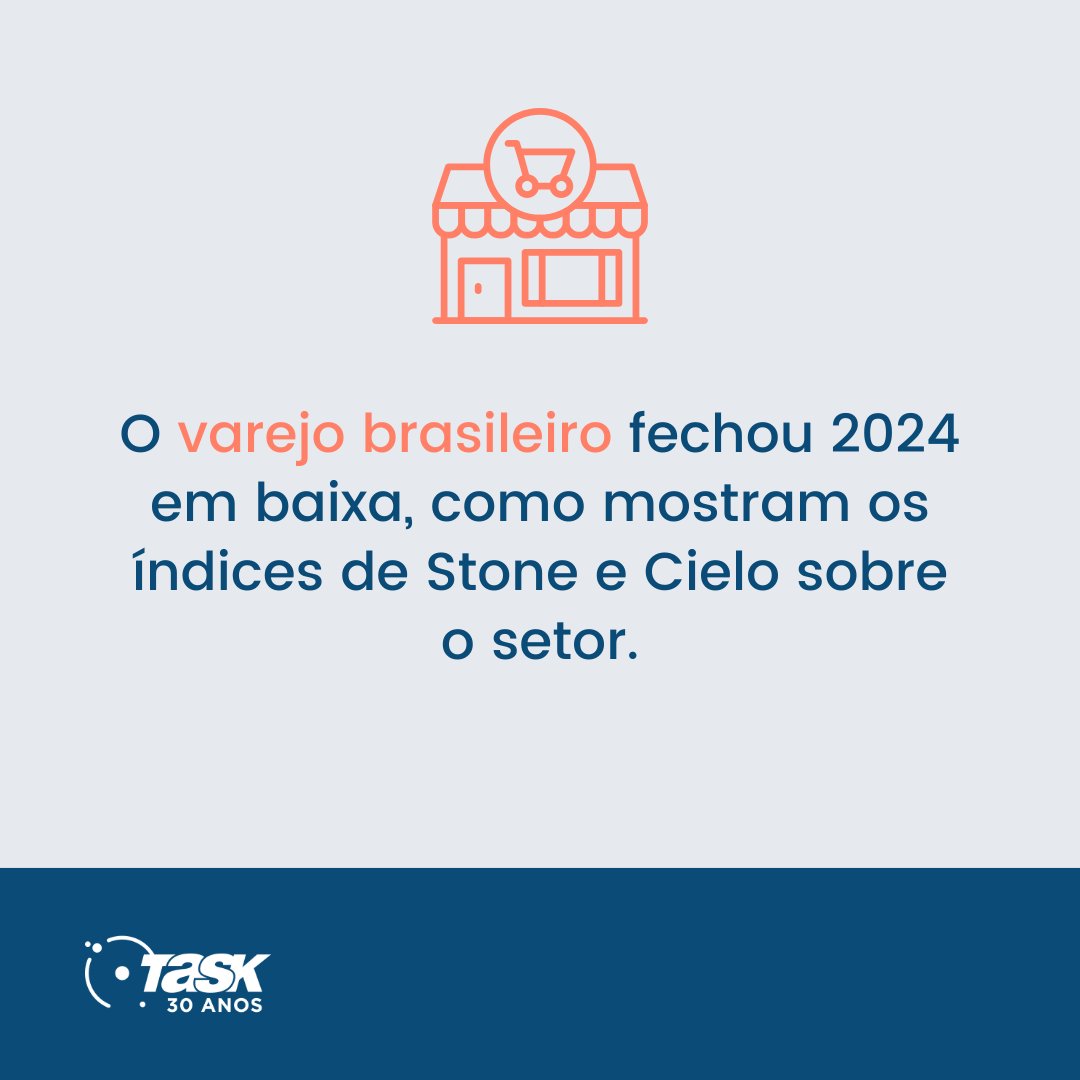 TaskInternet's tweet image. A pesquisa  de varejo Stone/Cielo mostra queda nas vendas físicas em 2024 mas aumento no comércio eletrônico.

Veja as imagens para ver os índices da pesquisa.

#taskinternet #comercioeletronico #hospedagemdesite #emailcorporativo #emailprofissional