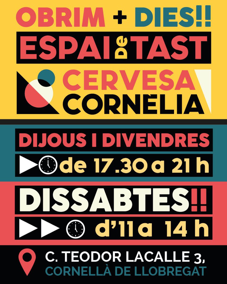 A partir de demà obrim més dies l'espai de tast. Obrim dijous, divendres i dissabte. #beulocal