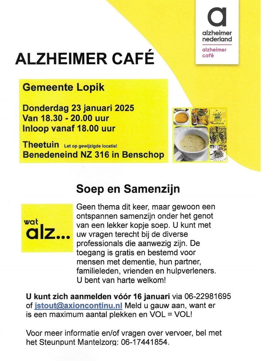 Gemeentepagina 15 januari:
- Vastvriezen afval in containers
- Inloopspreekuur relaties en scheiding
- Autismecafé: 16 januari
- Alzheimercafé: 23 januari
- Inloopavond Lopik Oost 2: 23 januari
⬇️
cuatro.sim-cdn.nl/lopik/uploads/…