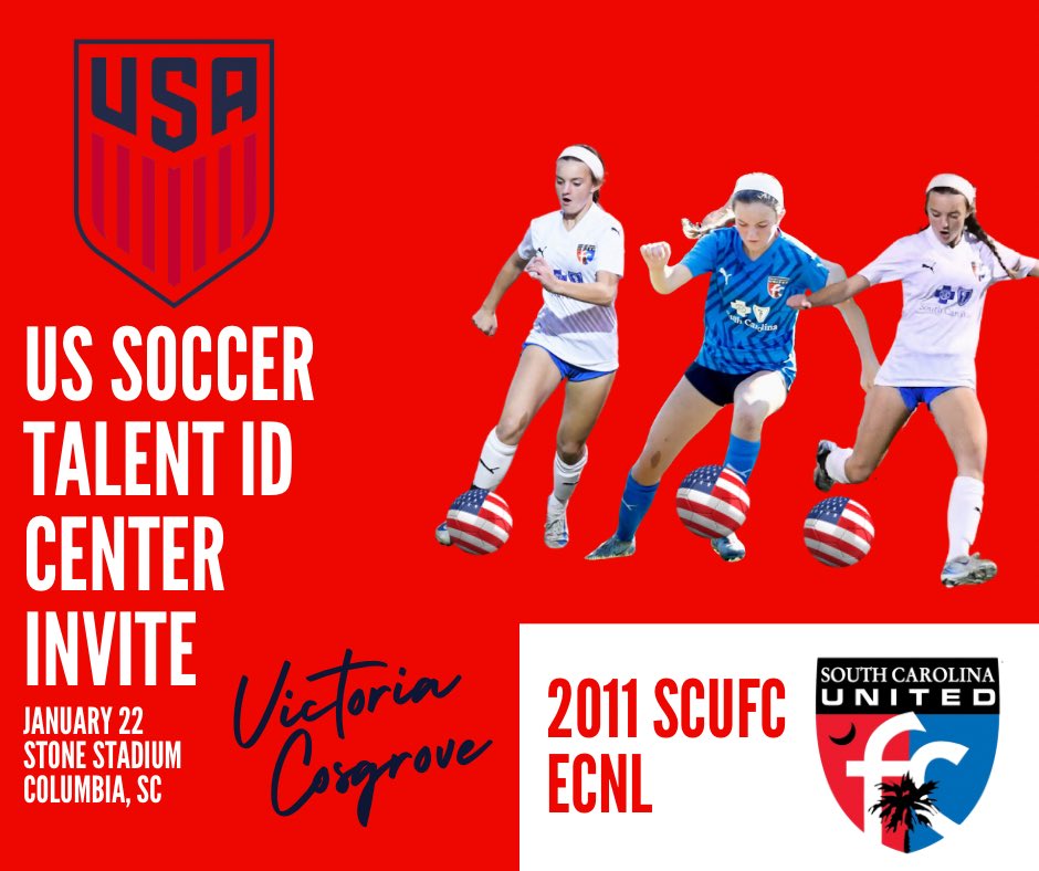 Victoria Cosgrove (@vic5cosgrove) on Twitter photo I am so unbelievably grateful for this opportunity to attend the US Talent ID Center for the second time!
<a href="/tikitakaklu/">Tomasz Kluszczynski 🇵🇱/🇺🇸</a>
<a href="/TannerOsborne27/">Tanner Osborne</a>
<a href="/ECNLgirls/">ECNL Girls</a>
<a href="/ECNLSoutheast/">ECNL Southeast Girls</a>
<a href="/SCUnited_FC/">SC United FC</a>
<a href="/ImYouthSoccer/">ECNL/GA/Recruiting/College Soccer</a>
<a href="/TopDrawerSoccer/">TopDrawerSoccer</a> I am so unbelievably grateful for this opportunity to attend the US Talent ID Center for the second time!
<a href="/tikitakaklu/">Tomasz Kluszczynski 🇵🇱/🇺🇸</a>
<a href="/TannerOsborne27/">Tanner Osborne</a>
<a href="/ECNLgirls/">ECNL Girls</a>
<a href="/ECNLSoutheast/">ECNL Southeast Girls</a>
<a href="/SCUnited_FC/">SC United FC</a>
<a href="/ImYouthSoccer/">ECNL/GA/Recruiting/College Soccer</a>
<a href="/TopDrawerSoccer/">TopDrawerSoccer</a>