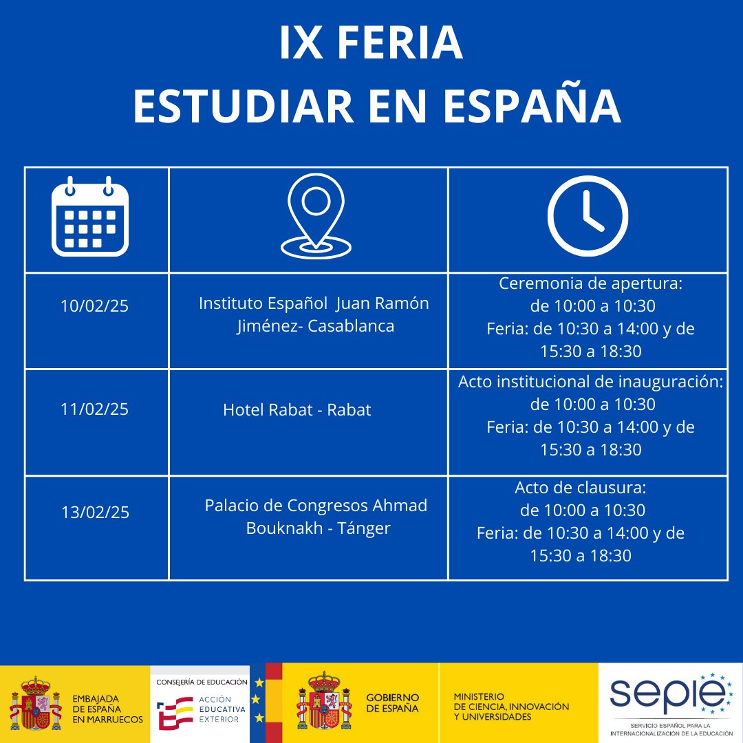 Consejería Educación Marruecos tweet media
